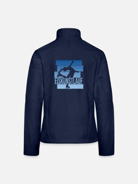 Eiskunstlauf - Frauen Softshelljacke - Navy - Hinten