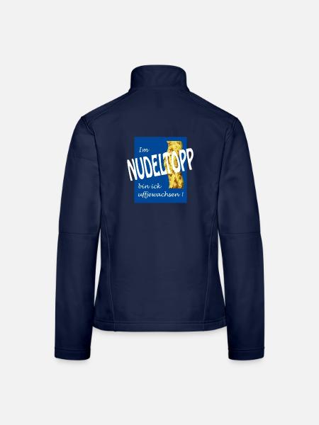 NUDELTOPP - Frauen Softshelljacke - Navy - Hinten