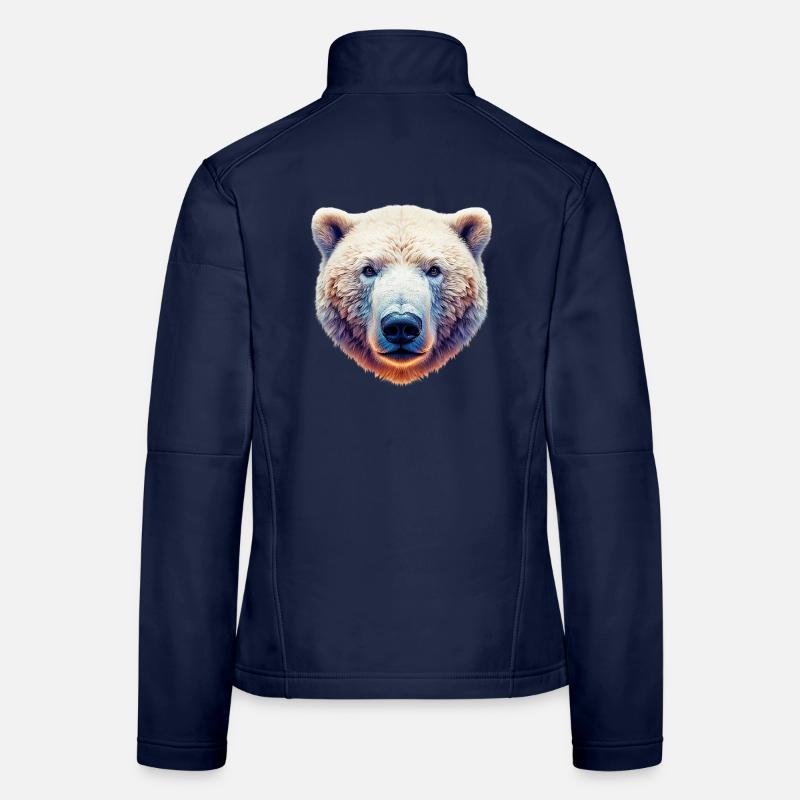 White Polar Bear Women's Softshell Jacket