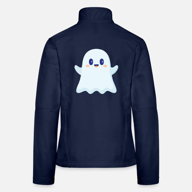 cute ghost Women's Softshell Jacket