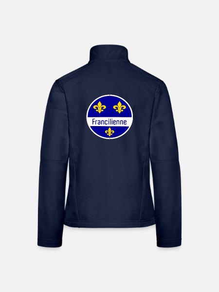 Ile-de-France - Frauen Softshelljacke - Navy - Hinten