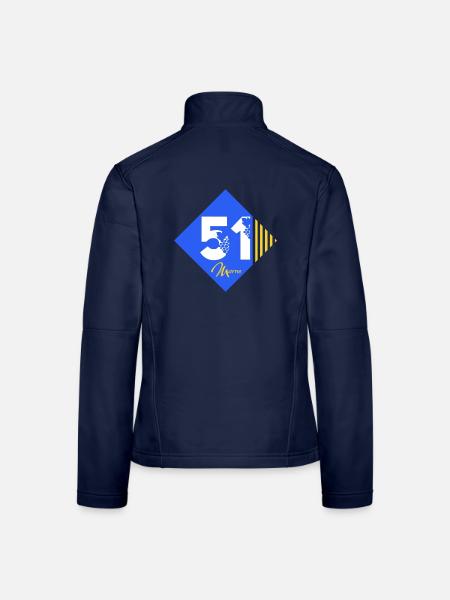 51 - Frauen Softshelljacke - Navy - Hinten