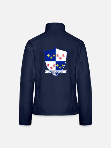 Picardie - Frauen Softshelljacke - Navy - Hinten