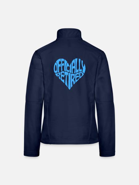 Herzförmig offiziell im Ruhestand - Frauen Softshelljacke - Navy