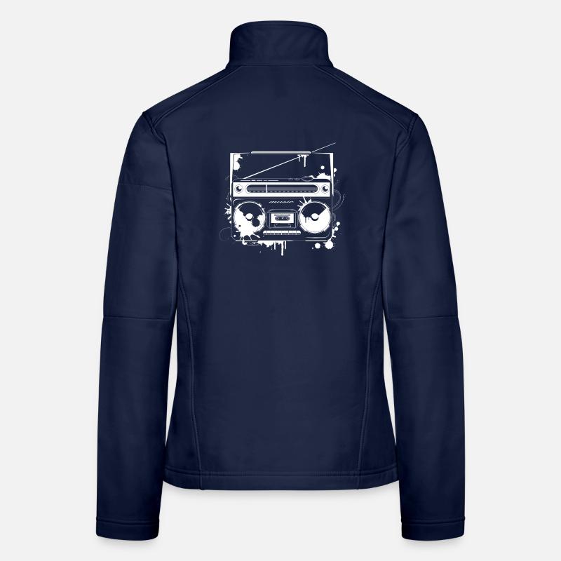 Retro Ghettoblaster Graffiti – Musik aus den 80ern Frauen Softshelljacke
