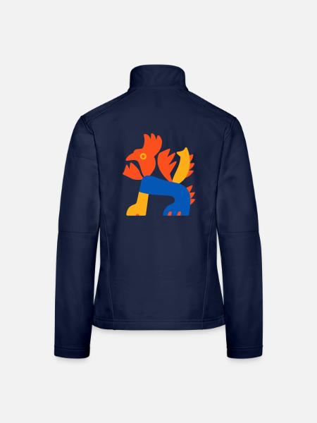 Dragon of the Son - Frauen Softshelljacke - Navy