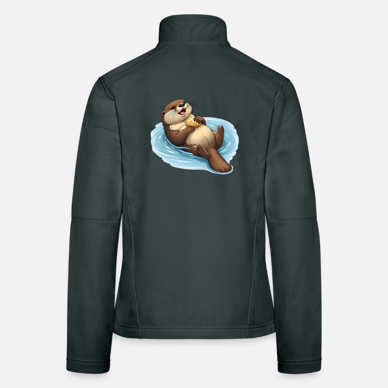 Castor décontracté avec coquille Veste en tissu softshell Femme
