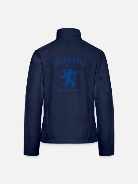 Stirling Scotland - Frauen Softshelljacke - Navy - Hinten