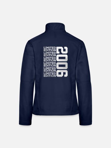 ÉDITION LIMITÉE 2006 20 ANS 20E ANNIVERSAIRE - Veste en tissu softshell Femme - bleu marine - Dos