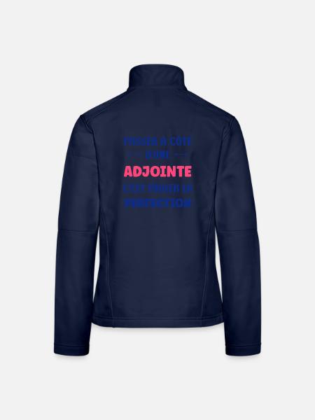 Assistent - Frauen Softshelljacke - Navy - Hinten