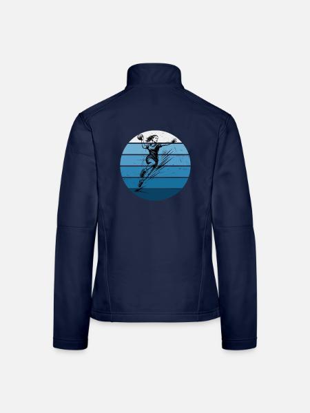 Handball perfekt für jeden Handball fuer Frauen - Frauen Softshelljacke - Navy - Hinten
