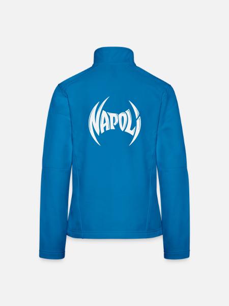 Napoli Crest Typography - Women's Softshell Jacket - mouse grey - Back