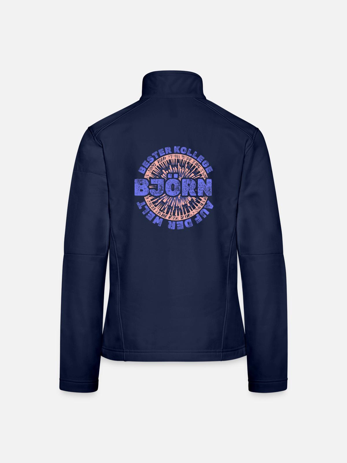 Bjoern - Frauen Softshelljacke - Navy - Hinten