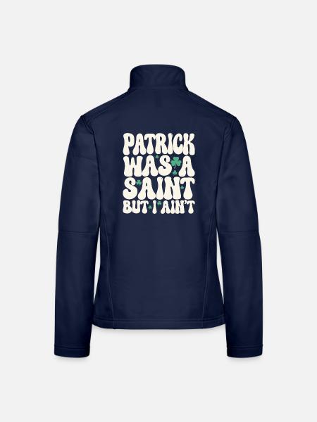 Patrick était un saint mais je ne suis pas la Saint-Patrick - Veste en tissu softshell Femme - bleu marine - Dos