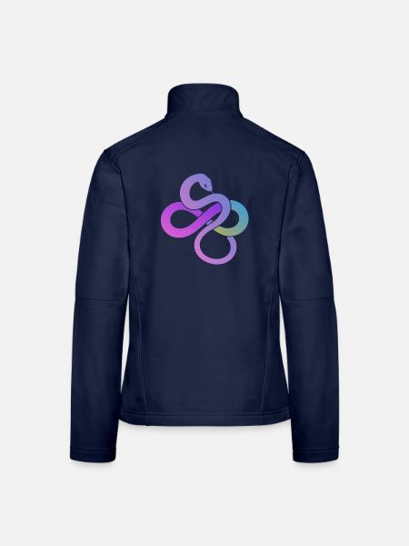 Bunte Unendlichkeitsschleife - Frauen Softshelljacke - Navy