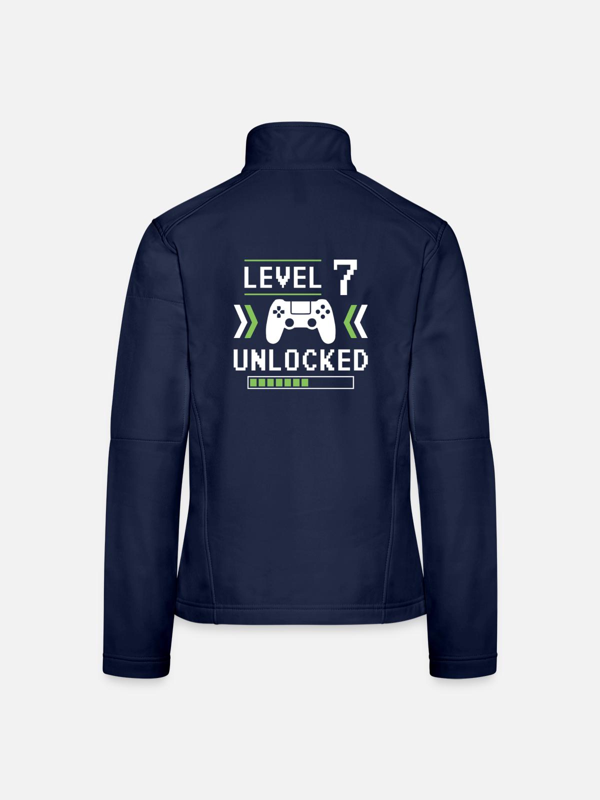 Level 7 freigeschaltet - Frauen Softshelljacke - Navy - Hinten