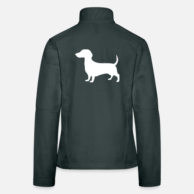 Cadeau de teckel Propriétaire de teckel Veste en tissu softshell Femme