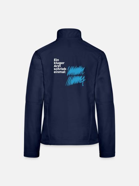 Ein Kluger Arzt Medizinstudent Praxis Ärzte Arzt - Frauen Softshelljacke - Navy - Hinten
