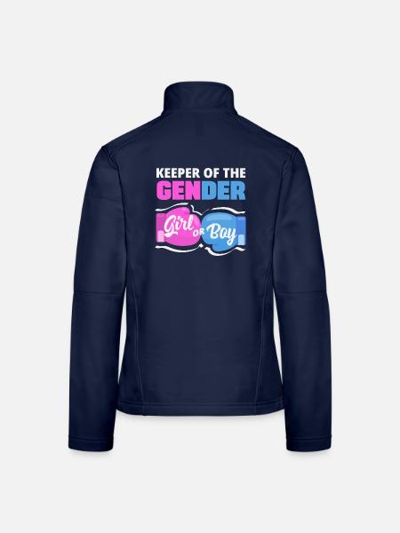 Hüter Des Geschlechts Boxhandschuhe - Frauen Softshelljacke - Navy - Hinten