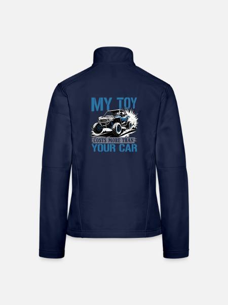 UTV Off Road 4 Wheeler Side by side - Frauen Softshelljacke - Navy - Hinten