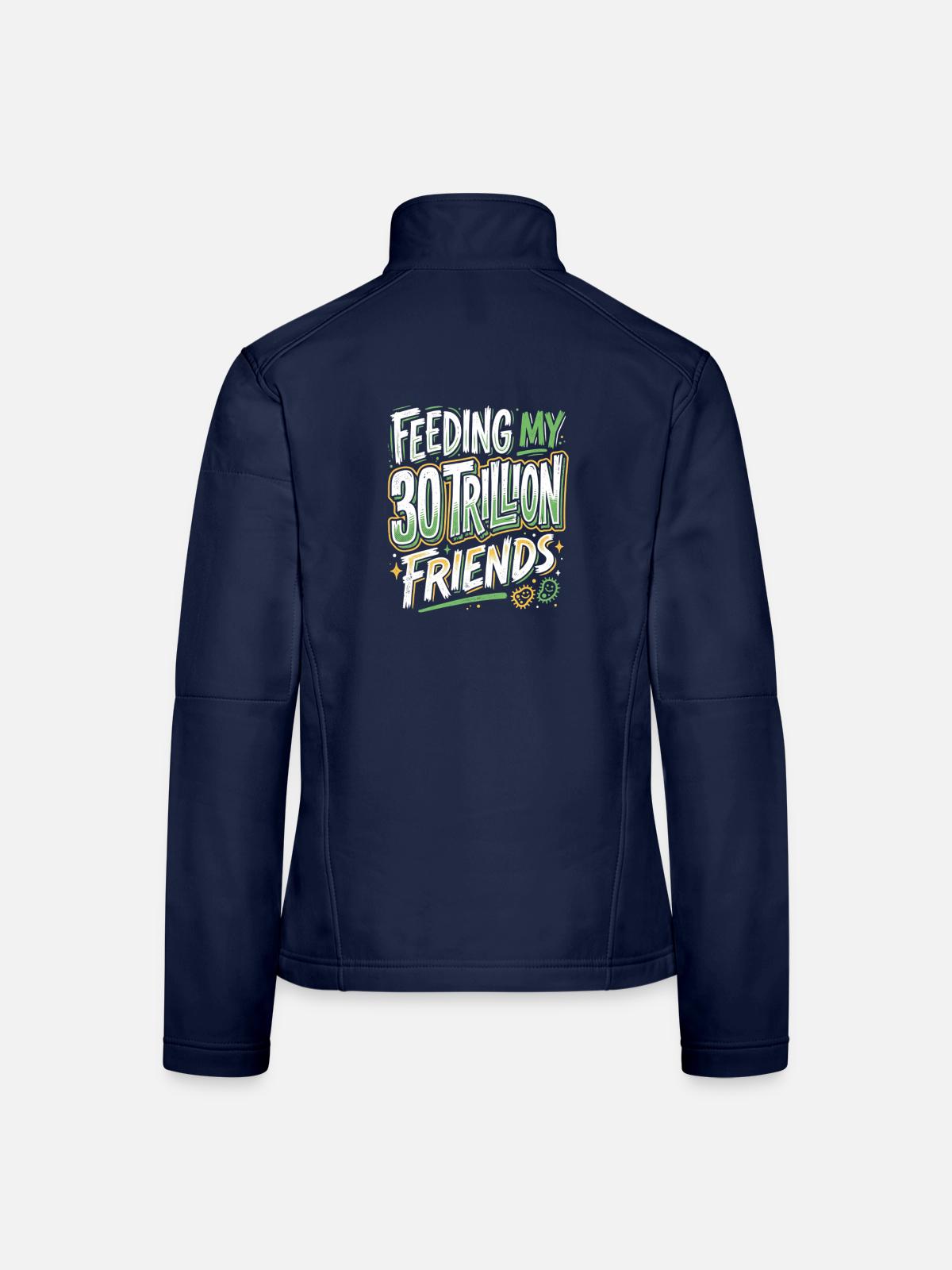 Ernährung Gesundheit Experte - Frauen Softshelljacke - Navy - Hinten
