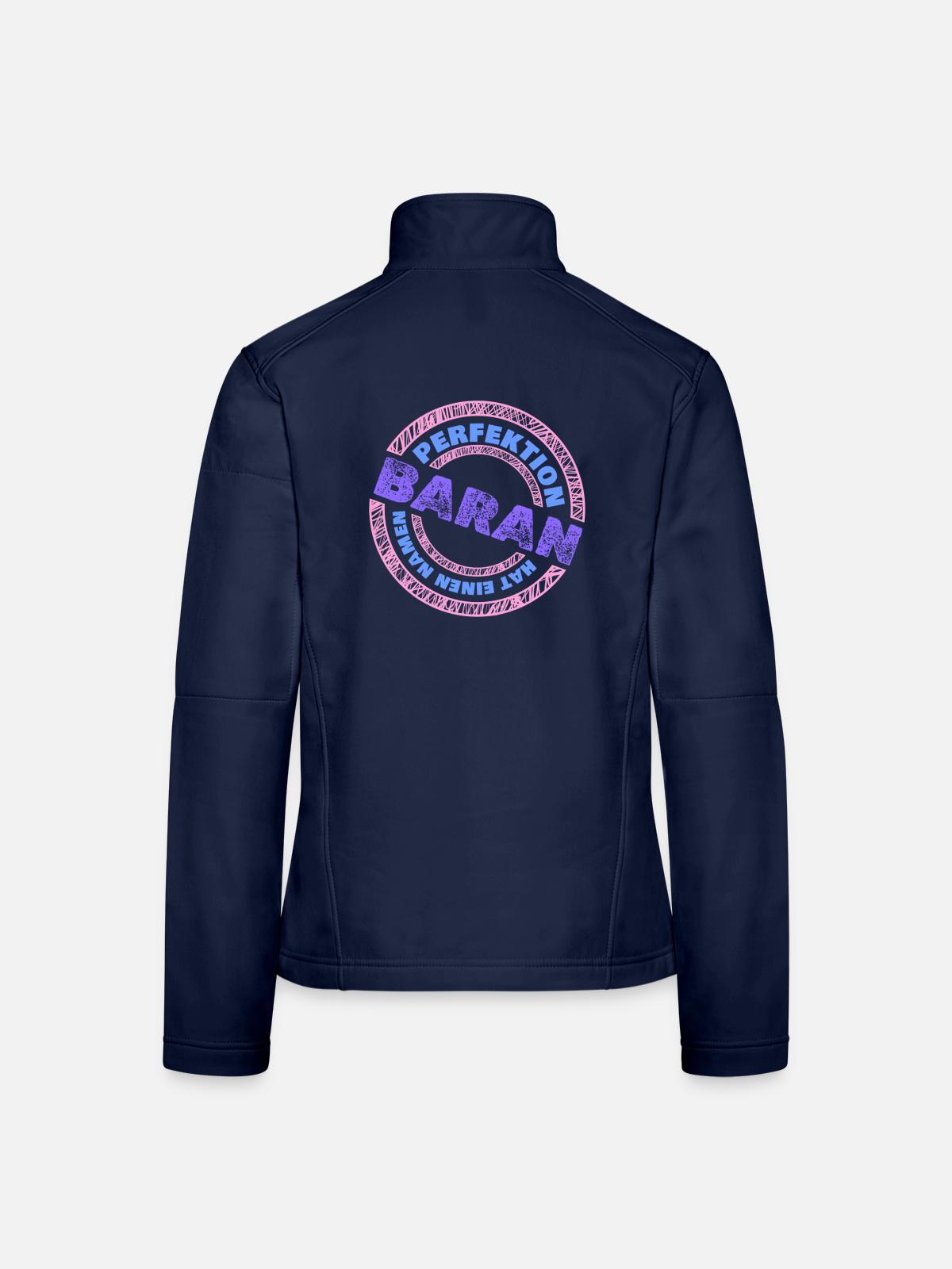 Perfekt Baran - Frauen Softshelljacke - Navy - Hinten