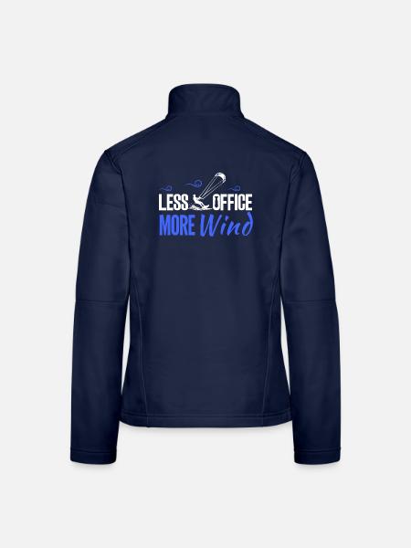 Less Office. More Wind. – Kitesurfing - Frauen Softshelljacke - Navy
