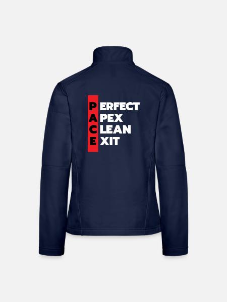 Perfekter Apex, sauberer Ausgang - Frauen Softshelljacke - Navy