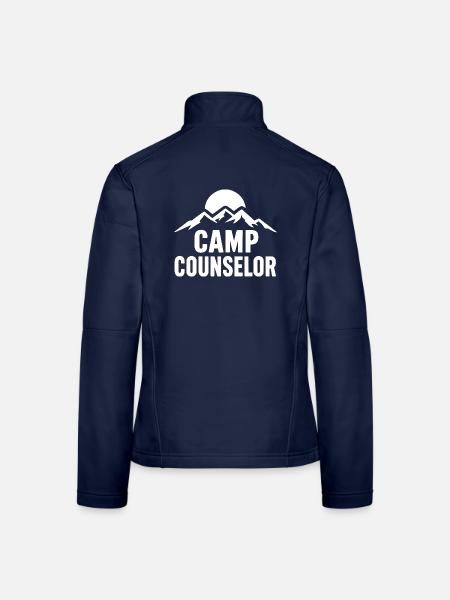 Berglagerbetreuer - Frauen Softshelljacke - Navy - Hinten