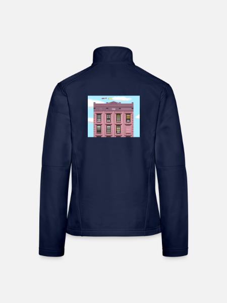 NEW YORK FACADE - Frauen Softshelljacke - Navy