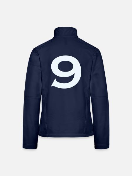 9- - Frauen Softshelljacke - Navy - Hinten
