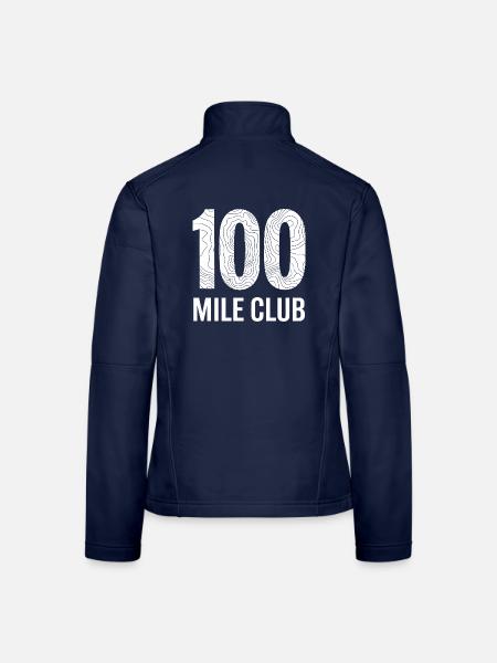 100 Mile Club Ultralauf Trailrunning 100M Ultra - Frauen Softshelljacke - Navy - Hinten