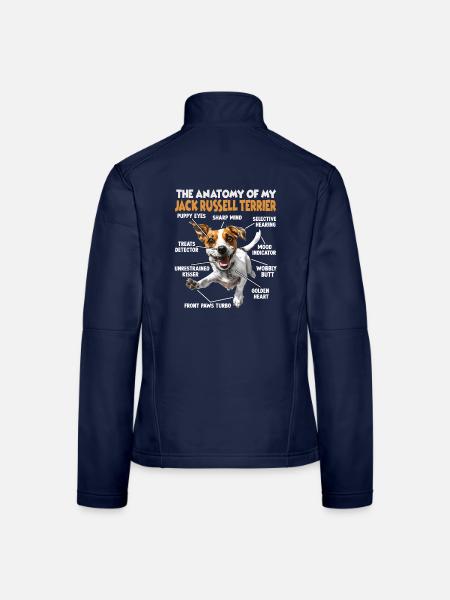 Jack Russell Terrier Hundebesitzer T Jack Russell  - Frauen Softshelljacke - Navy - Hinten