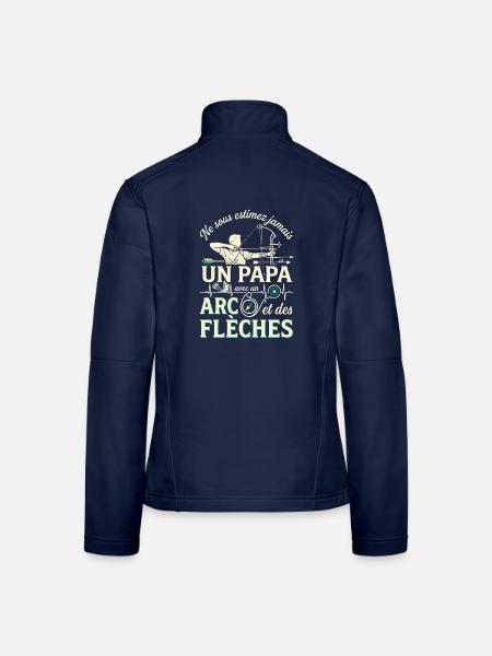 Papa Bogenschütze Leidenschaft - Frauen Softshelljacke - Navy