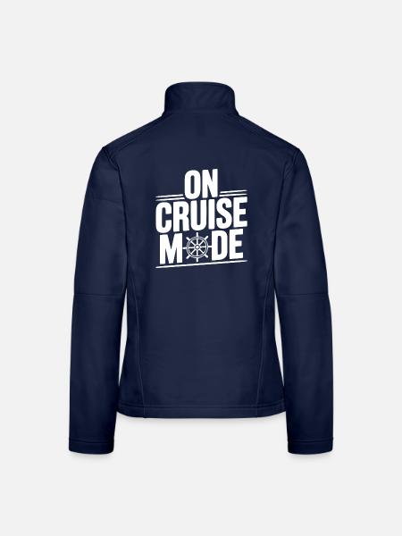 Im Kreuzfahrtmodus - Frauen Softshelljacke - Navy - Hinten