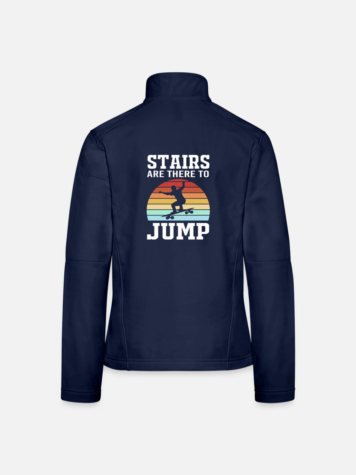 Longboard Longboarder Longboarding - Frauen Softshelljacke - Navy - Hinten
