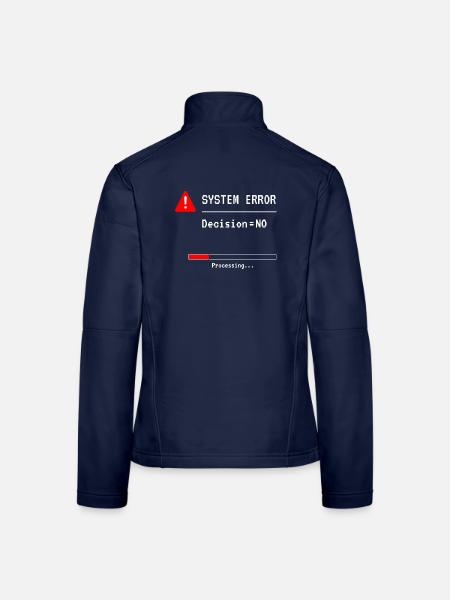 System Error – Funny Tech Shirt - Frauen Softshelljacke - Navy