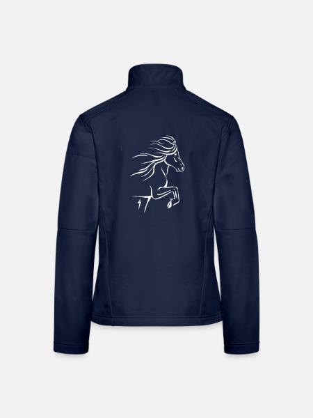 Tolter_Outline_Weiss - Frauen Softshelljacke - Navy - Hinten