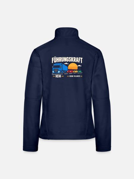 Führungskraft: Truck & Follower Sunset - Frauen Softshelljacke - Navy - Hinten