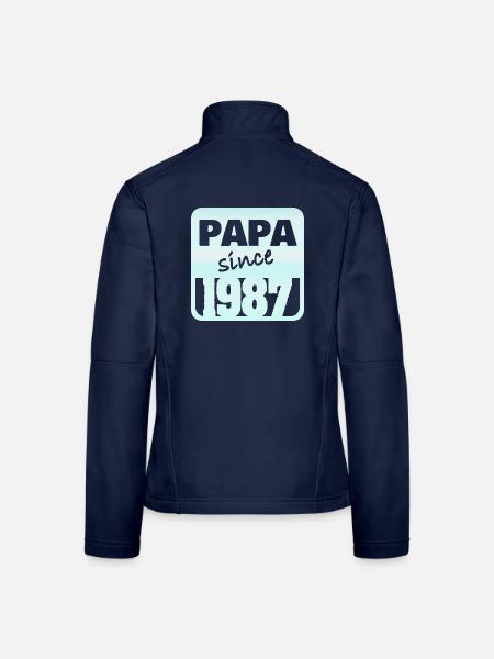 1987 - Frauen Softshelljacke - Navy - Hinten