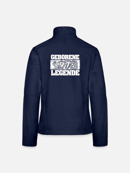 1972 - Frauen Softshelljacke - Navy - Hinten