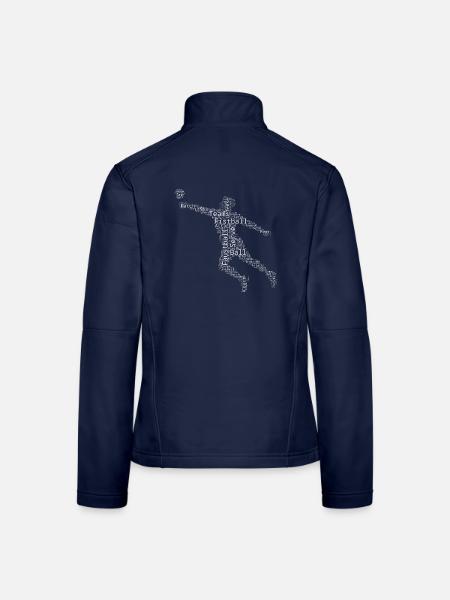 Faustballspielen Geschenk für ein Faustballspieler - Frauen Softshelljacke - Navy - Hinten