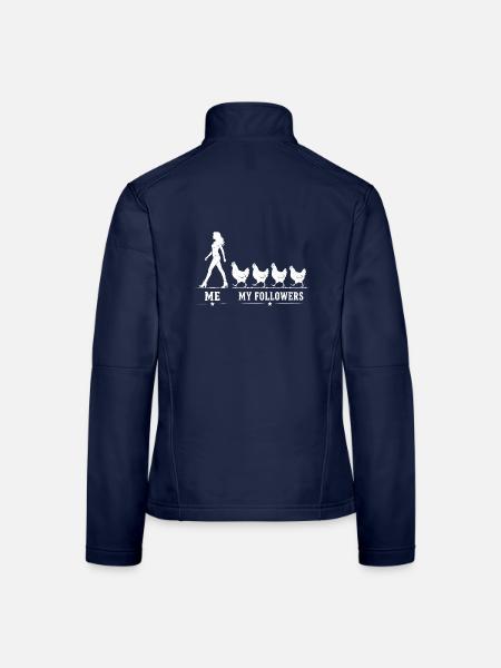 Ich und Meine Follower Hühner - Frauen Softshelljacke - Navy