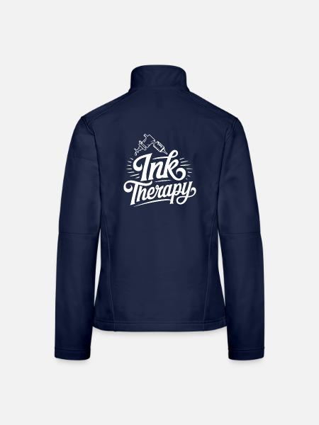 Ink Therapy Tattoo Nadel Für Tätowierer - Frauen Softshelljacke - Navy - Hinten