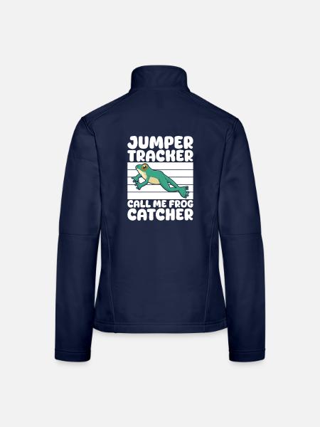 Frog Catcher Jumper Tracker Call Me Catcher Frog - Frauen Softshelljacke - Navy - Hinten