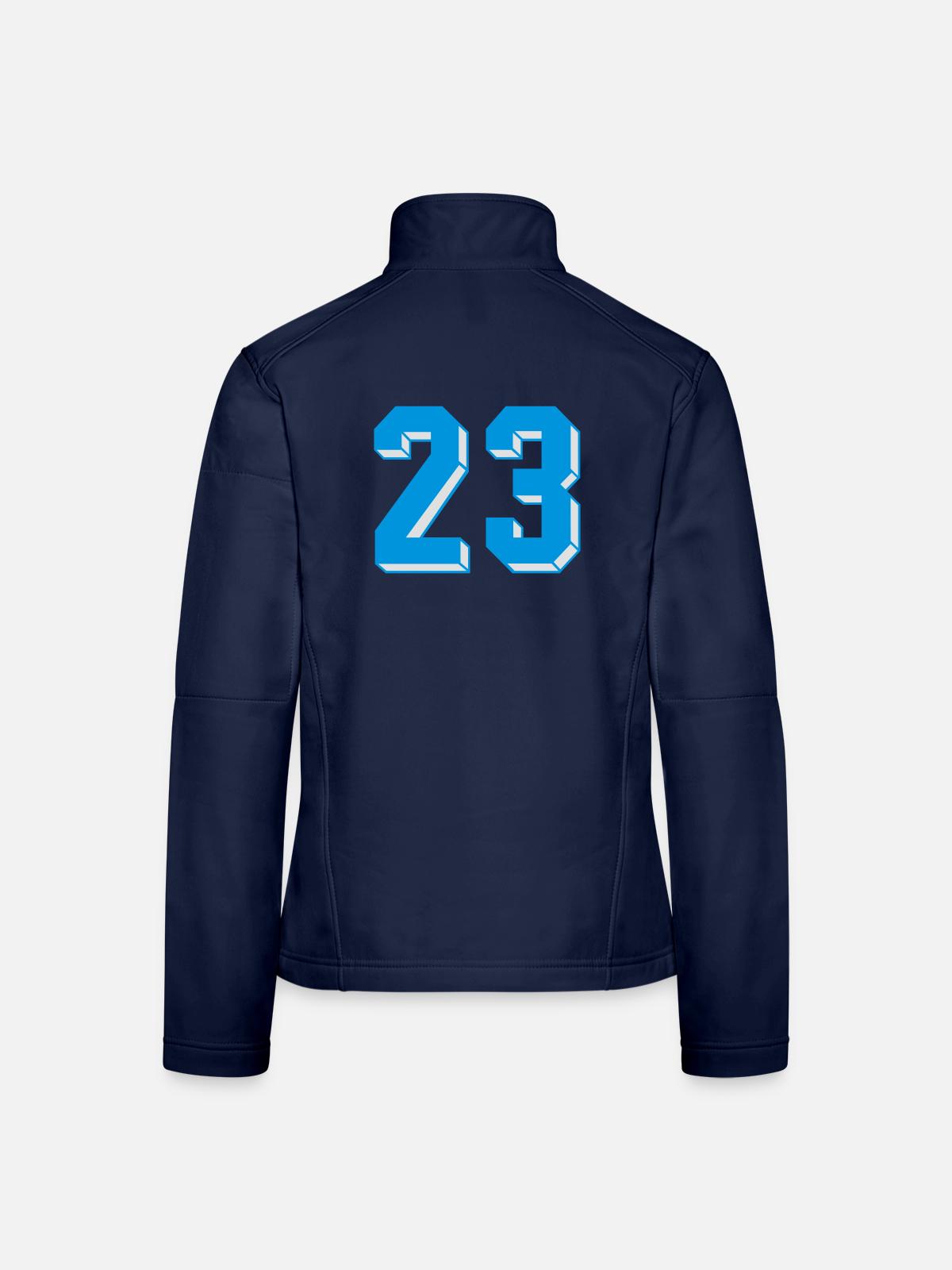 dreiundzwanzig - Frauen Softshelljacke - Navy - Hinten
