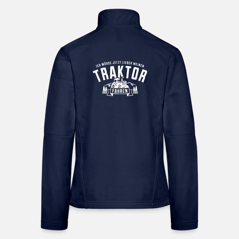 I'd rather drive a tractor now Women's Softshell Jacket