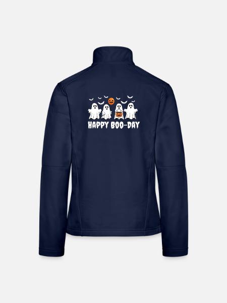 Happy Boo-Day – Geister zum Halloween-Geburtstag - Frauen Softshelljacke - Navy - Hinten