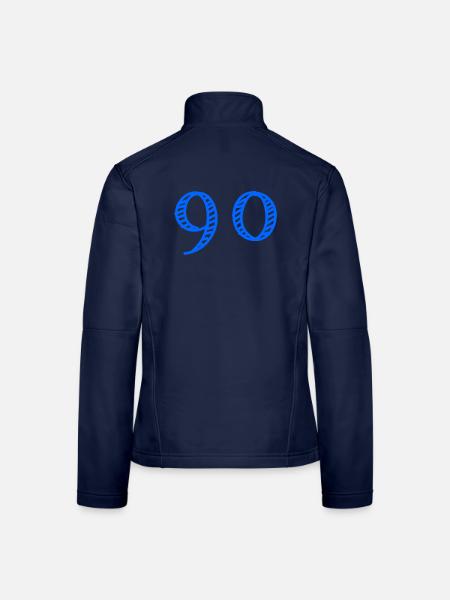 90. 90 JAHRE. 90-JÄHRIGES JUBILÄUM. 90-JÄHRIGES JUBILÄUM. - Frauen Softshelljacke - Navy - Hinten