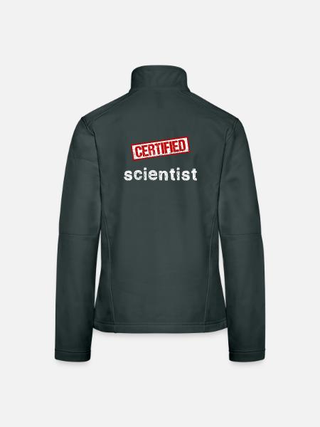 Scientist - Women's Softshell Jacket - mouse grey - Back